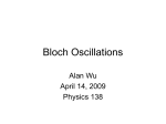 Bloch Oscillations