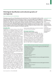 Histological classification and molecular genetics of meningiomas