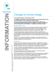 Changes to normal voltage - Australian Energy Market Commission