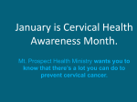 January is Cervical Health Awareness Month.