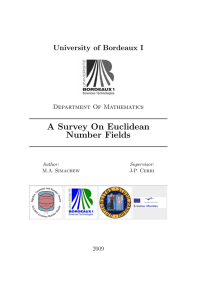 A Survey On Euclidean Number Fields