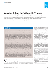 Vascular Injury in Orthopedic Trauma