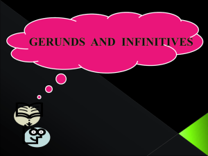gerunds and infinitives