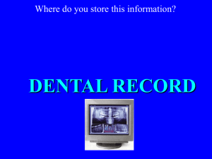 dental record - webteach.mc.uky.edu