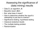 Assessing data mining results using swap randomization