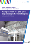 An operation for prolapse – Laparoscopic Sacrocolpopexy