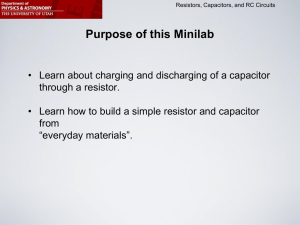 RC Circuits - University of Utah Physics