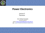 Lecture-5: Thyristors - Dr. Imtiaz Hussain