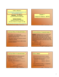 Chapter 11 Analysis of Variance - ANOVA