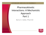 Pharmacokinetic Interactions: A Mechanistic Approach Part 1