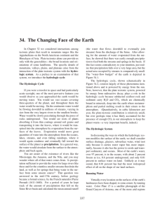 Chapter 34: The Changing Face of the Earth