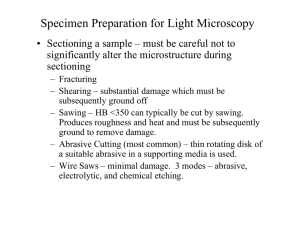 Specimen Preparation for Light Microscopy