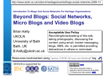 Introduction To Blogs And Social Networks For Heritage