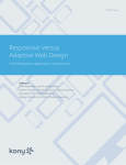 Responsive Versus Adaptive Web Design