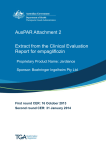 Extract from the Clinical Evaluation Report for Empagliflozin