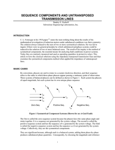 SEQUENCE COMPONENTS AND UNTRANSPOSED