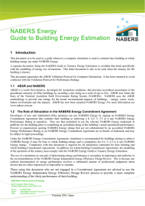 NABERS Energy Guide to Building Energy Estimation