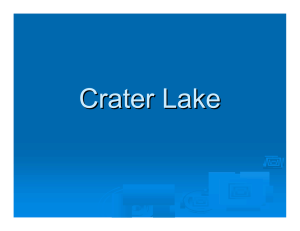 Crater Lake - Oregon State University