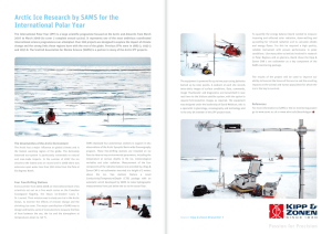 Arctic Ice Research by SAMS for the International Polar Year