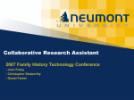 FHT2007-Collaborative Research Assistant