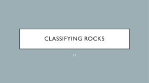 classifying rocks - St. Michael Catholic School