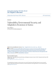 Vulnerability, Environmental Security, and Adaptation Awareness in