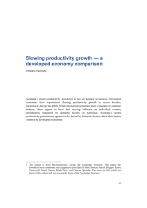 Economic Round - Slowing productivity growth