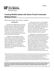Creating Wildlife Habitat with Native Florida Freshwater
