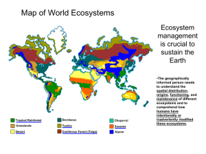 standard 8 - characteristics and distribution of Earth`s ecosystems