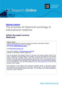 The promise of historical sociology in international relations