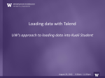 Loading Data with Talend