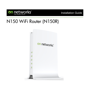On Networks N150R WiFi Router Installation Guide