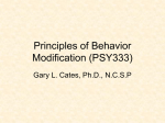 Principles of Behavior Modification (PSY333)