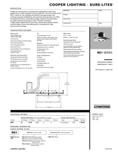 COOPER LIGHTING - SURE-LITES®