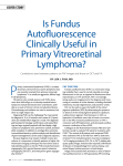 is Fundus autofluorescence clinically Useful in Primary vitreoretinal