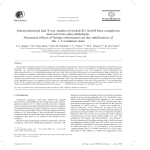 Electrochemical and X-ray studies of nickel(II)