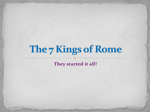 The 7 Kings of Rome