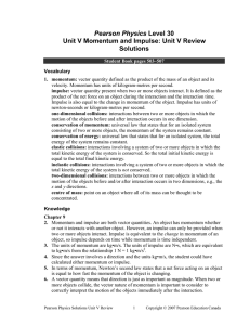 Unit V Review Solutions - Hilltop Jr/Sr High School