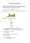 Pulling a skier up a slope