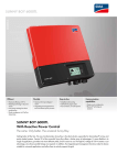 SUNNY BOY 6000TL with Reactive Power Control - The
