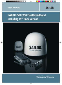 SAILOR 500/250 FleetBroadband Including 19