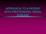 approach to a patient with proteinuric renal disease