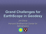 Grand Challenges for EarthScope in Geodesy