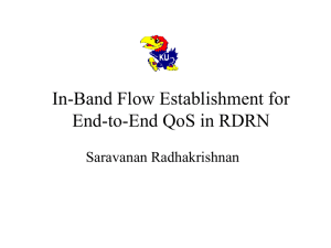 In-Band Flow Establishment for End-to-End QoS in RDRN