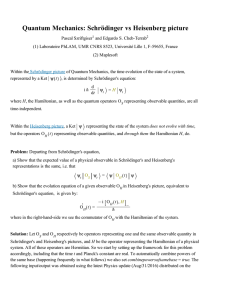 Quantum Mechanics: Schrödinger vs Heisenberg