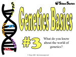 Genetics Basics 3 - The Science Spot