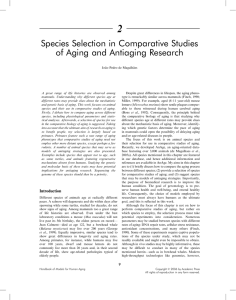 Species Selection in Comparative Studies of Aging and Antiaging