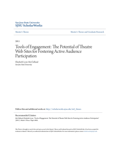 The Potential of Theatre Web Sites for Fostering Active Audience