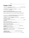 Chapter 3 Cells