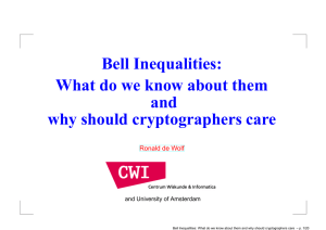 Bell Inequalities: What do we know about them and why should